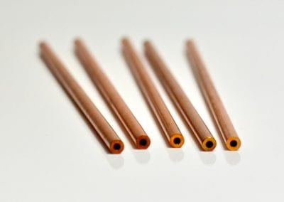 Copper 110 Tube - .125_ X 2.00_ (I.D.) .061_ with Chamfer 45° 3